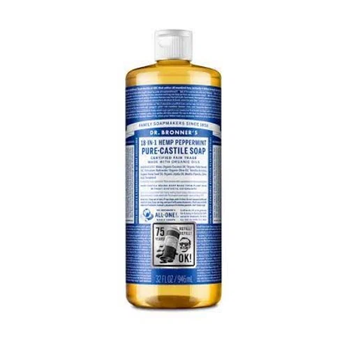 Dr. Bronner's Pure-Castile Hemp Peppermint Liquid Soap