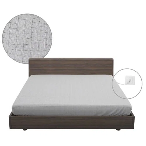 Earthinglife 10% solid silver Grounding Fitted Sheet