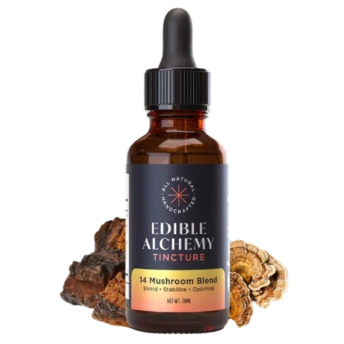 Edible Alchemy Organic 14 Mushroom Blend Extracted Tincture