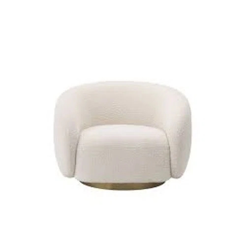 Eichholtz Miami Boucle Curved Swivel Chair