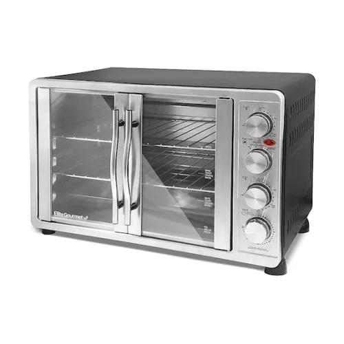 Elite Gourmet 2-Door Oven w Rotisserie & Convection