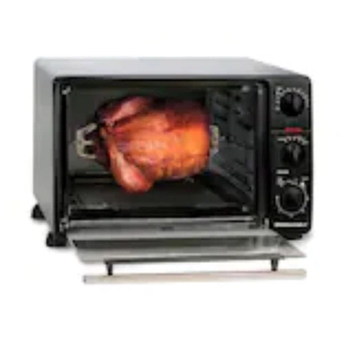 Elite Gourmet 23l 6-Slice Toaster Oven Broiler W Rotisserie