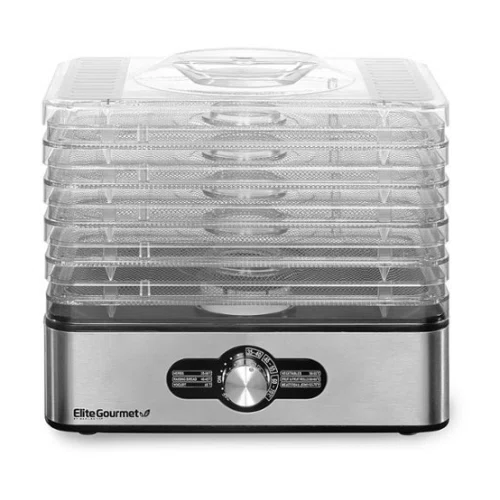 Elite Gourmet 5-Stainless Steel Tray Food Dehydrator