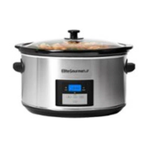 Elite Gourmet 8.5Qt. Programmable Stainless Steel Slow Cooker