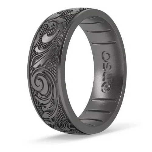 Enso Rings Etched Signature Silicone Rings