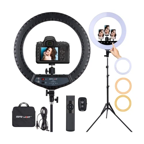Eotolight 21 inch LED Ring Light with Tripod Stand