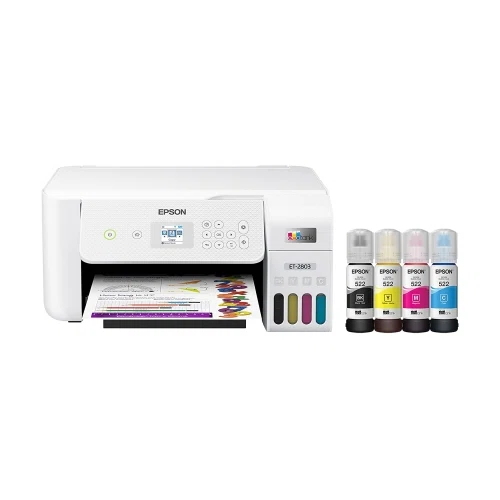 Epson EcoTank ET-2803 Wireless Color All-in-One Cartridge-Free Supertank Printer