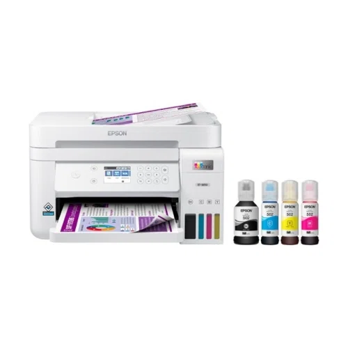 Epson EcoTank ET-3850 Wireless Color All-in-One Cartridge-Free Supertank Printer with Scanner