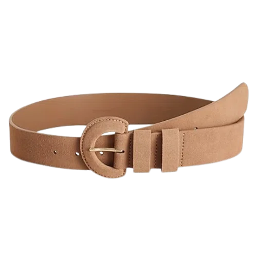 Express Suede Covered Buckle Belt