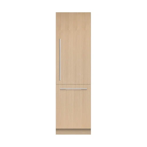 Fisher & Paykel 24in. 12.1 cu.ft. Bottom-Freezer Built-In Column Refrigerator with Stainless Interior and Internal Ice and Water 