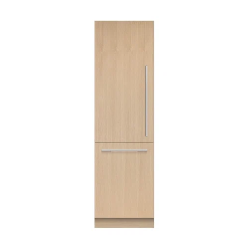 Fisher & Paykel 24in. 12.1 cu.ft. Bottom-Freezer Built-In Column Refrigerator with White Interior and Internal Ice and Water