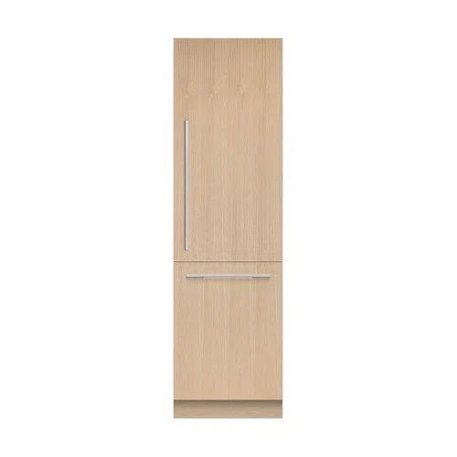 Fisher & Paykel 24in. 12.1 cu.ft. Bottom-Freezer Built-In Column Refrigerator with White Interior and Internal Water Dispenser 
