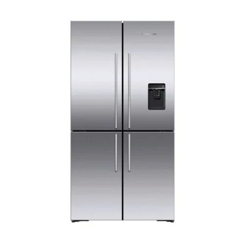 Fisher & Paykel 36-In 18.9 cu ft Freestanding Quad Door Refrigerator in Stainless Steel