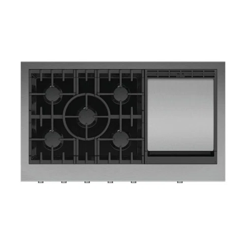 Fisher & Paykel 48 in Professional Gas Rangetop 5 Burners with Griddle in Stainless Steel