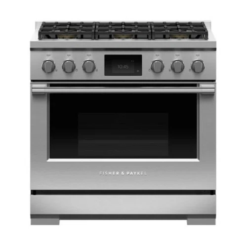 Fisher & Paykel Professional 4.8 Cu. Ft. Freestanding Dual Fuel True Convection Range with Self-Cleaning