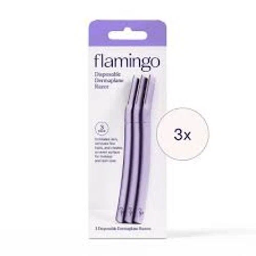 Flamingo Facial Dermaplane Razors - 3 Pack