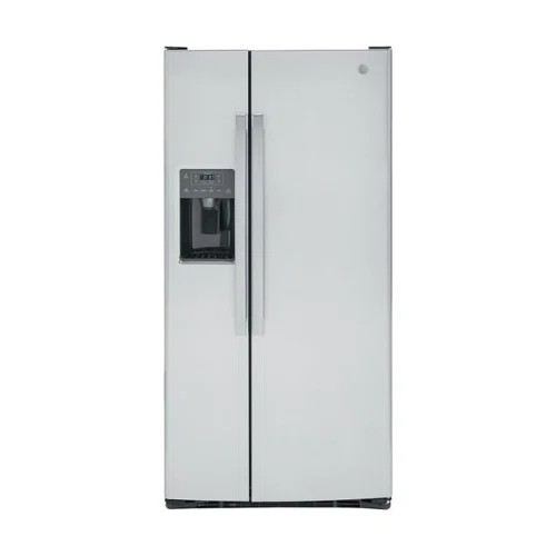 GE 23.0 Cu. Ft. Side-by-Side Refrigerator with Thru-the-Door Ice and Water