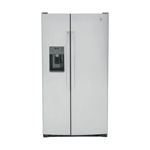 GE 25.3 Cu. Ft. Side-by-Side Refrigerator with Thru-the-Door Ice and Water