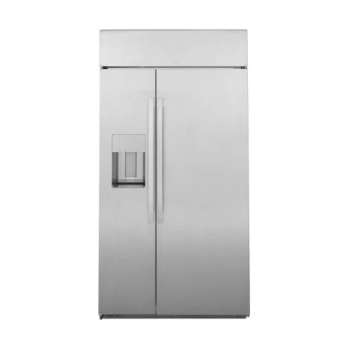 GE Profile 24.3 Cu. Ft. Side-by-Side Built-In Refrigerator with Dispenser