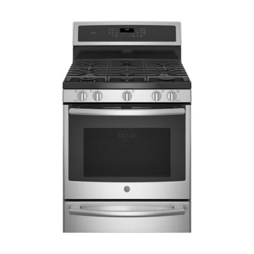 GE Profile 5.6 Cu. Ft. Self-Cleaning Freestanding Dual Fuel Convection Range