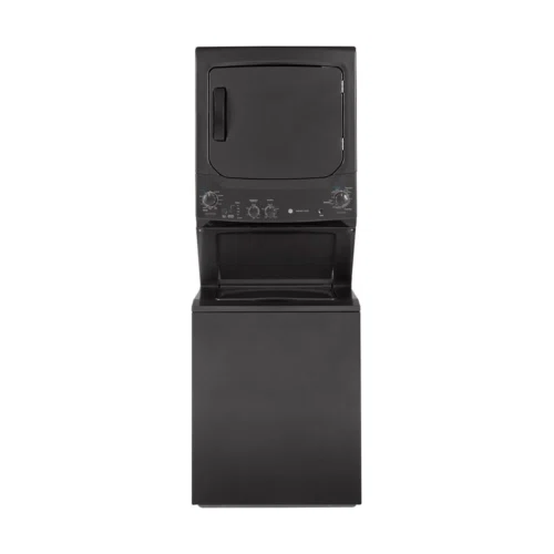 GE Unitized Spacemaker® 3.8 cu. ft. Capacity Washer with Stainless Steel Basket and 5.9 cu. ft. Capacity Gas Dryer