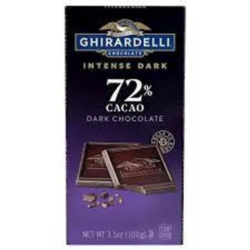 Ghirardelli Intense Dark 72% Cacao Dark Chocolate Bar