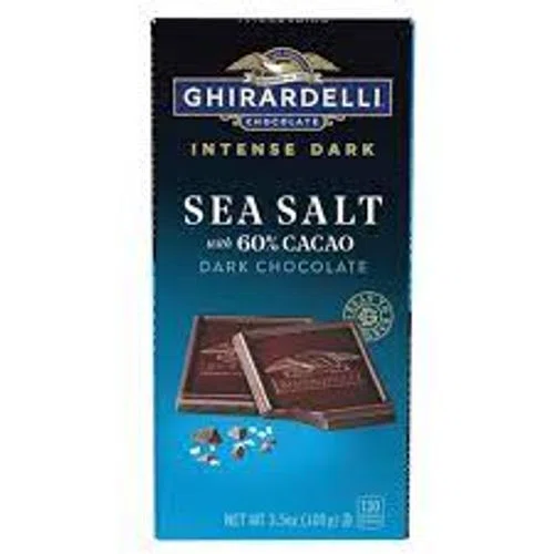 Ghirardelli Intense Dark Sea Salt 60% Cacao Dark Chocolate Bar