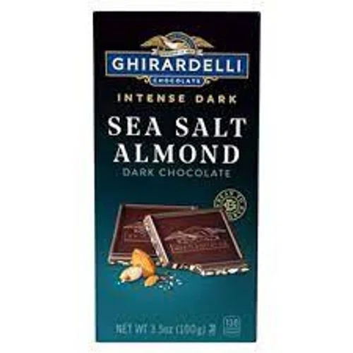 Ghirardelli Intense Dark Sea Salt Almond Dark Chocolate Bar