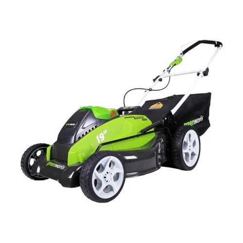 Greenworks 19 in. 40-Volt Cordless Walk Behind Lawn Mower (2.0Ah & 4.0Ah Batteries and Charger Included)