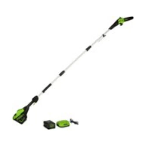 Greenworks Pro 10 in. 60-Volt Battery Cordless Pole Saw with 2.0 Ah Battery and Charger