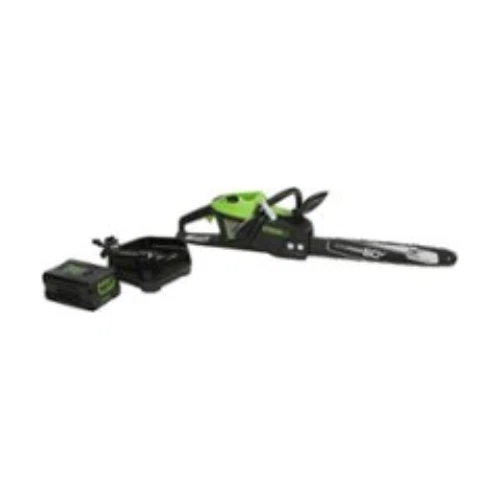 Greenworks Pro 18 in. 60-Volt Battery Cordless Chainsaw with 4.0 Ah Battery and 6.0 Amp Charger 