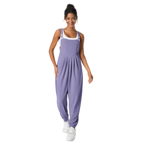 Halara Waffle Casual Jogger Overalls