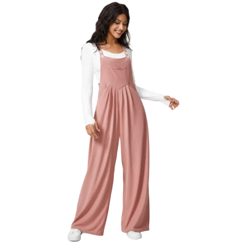 Halara Waffle Casual Overalls