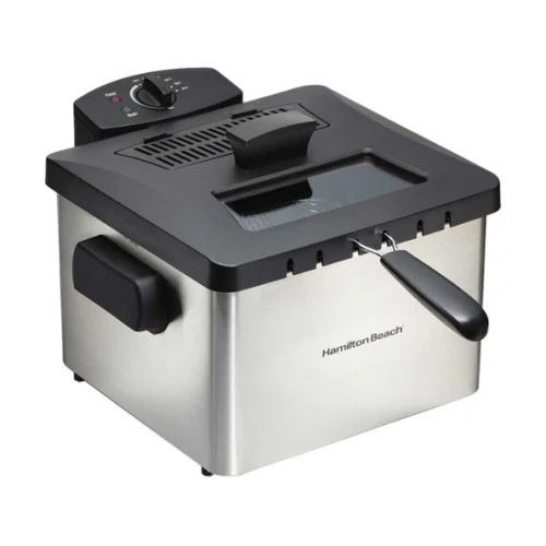Hamilton Beach Deep Fryer, 5 Liters/21 Cup Oil Capacity With Easy-Pour Oil Spout