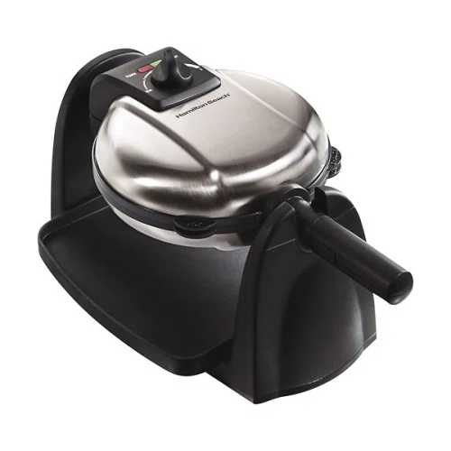 Hamilton Beach Flip Belgian Style Waffle Maker With Removable Plates