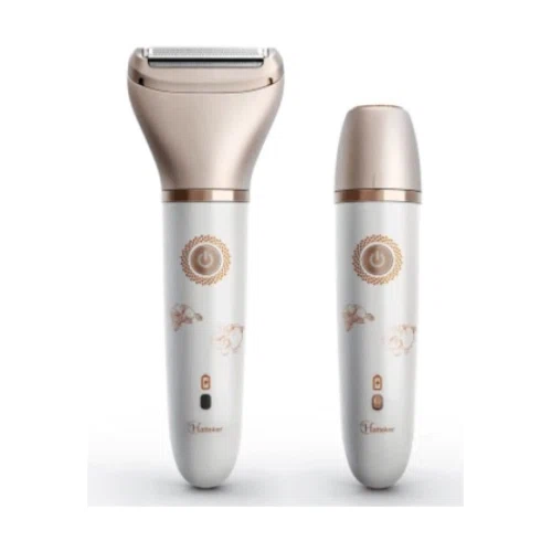 HATTEKER Electric Women Epilator Painless Hair Remover Waterproof USB Charging