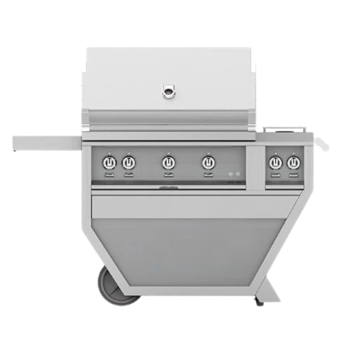 Hestan Outdoor Deluxe Grill with Double Side Burner