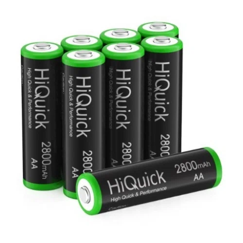 Hiquick 2800mAh AA Rechargeable Batteries High Capacity Performance