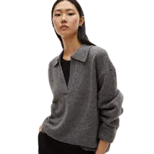 H&M Fine-knit Collared Sweater