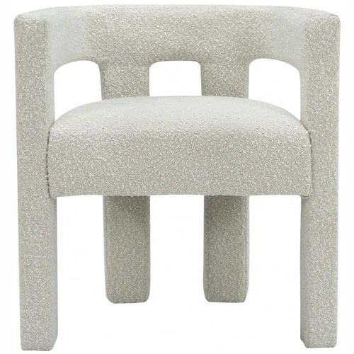 Hollywood Glam Furniture Stature Boucle Dining Chair
