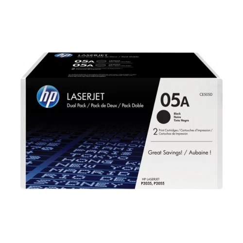 HP 05A 2-pack Black Original LaserJet Toner Cartridges
