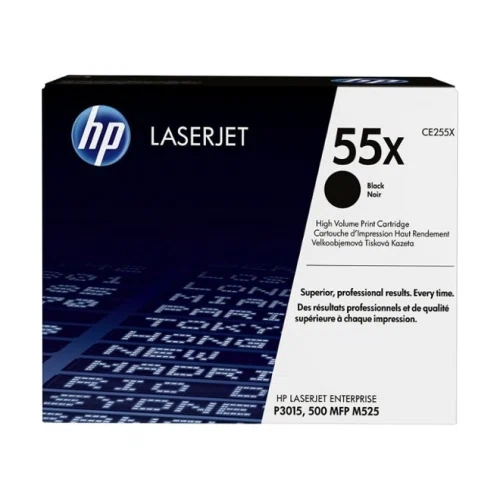 HP 55X High Yield Black Original LaserJet Toner Cartridge, CE255X