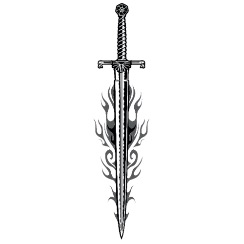 Inkbox Blackfyre Valyrian Steel Sword Temporary Tattoo