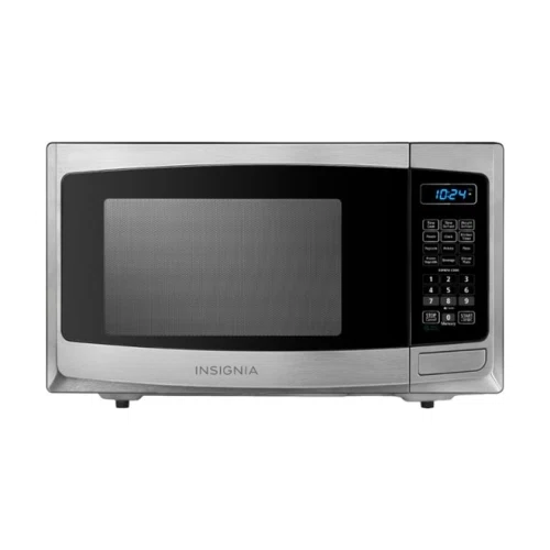 Insignia 0.9 Cu. Ft. Compact Microwave - Stainless steel