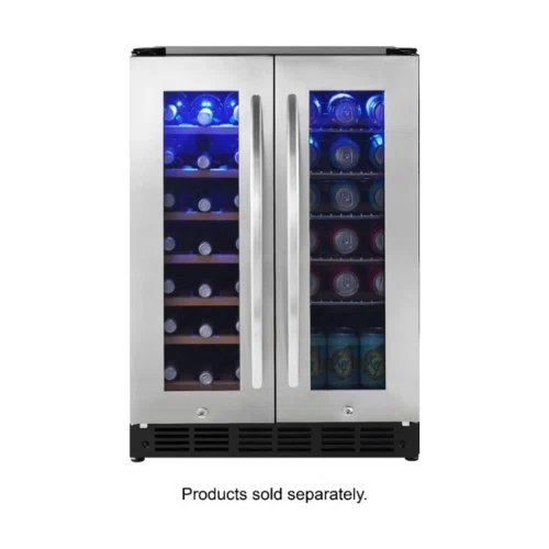 Insignia 42 Bottle or 114 Can Built-in Dual Zone Wine and Beverage Cooler