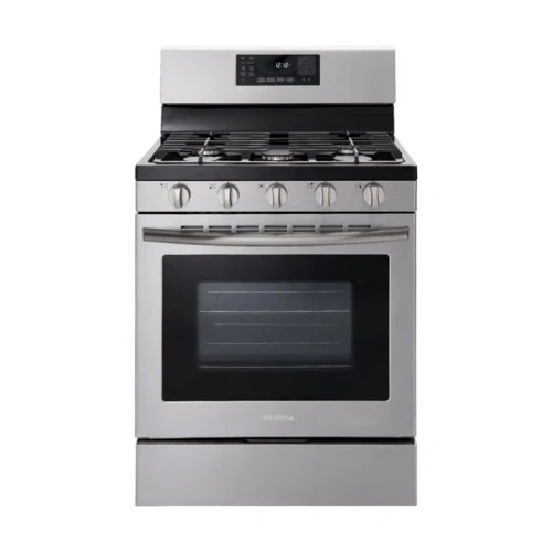 Insignia 4.8 Cu. Ft. Freestanding Gas Convection Range with Steam Cleaning