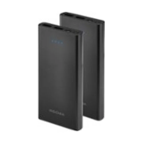 Insignia 8,000 mAh Portable Power Charger for Most Mobile Devices (2-Pack)
