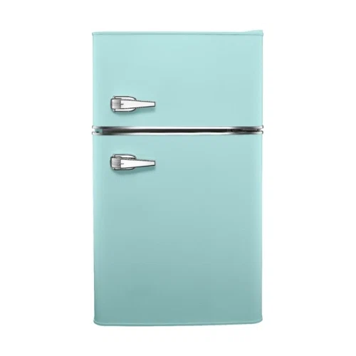 Insignia Retro 3.1 cu. ft. Mini Fridge with Top Freezer