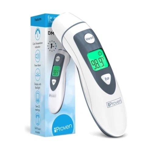 iProven DMT-489 Ear and Temporal Thermometer with Fever Indicator