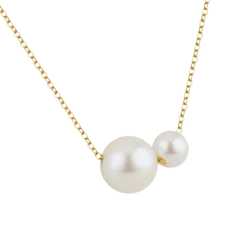 Jescojes Charismatic Gold AAAA Pearls Pendant Necklace